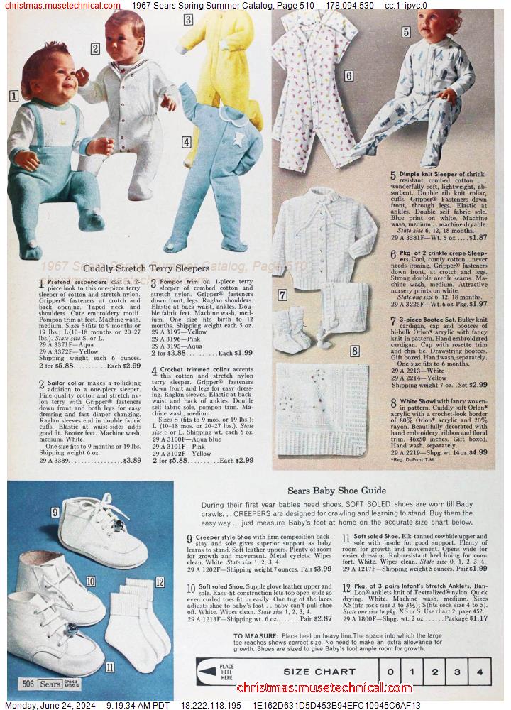 1967 Sears Spring Summer Catalog, Page 510