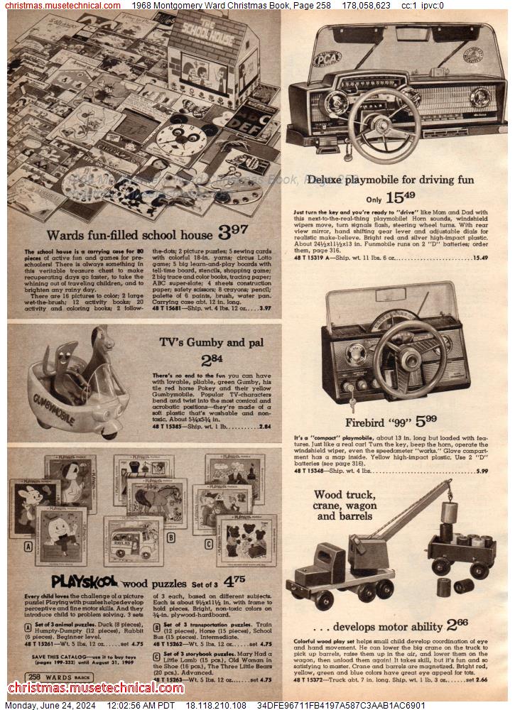 1968 Montgomery Ward Christmas Book, Page 258
