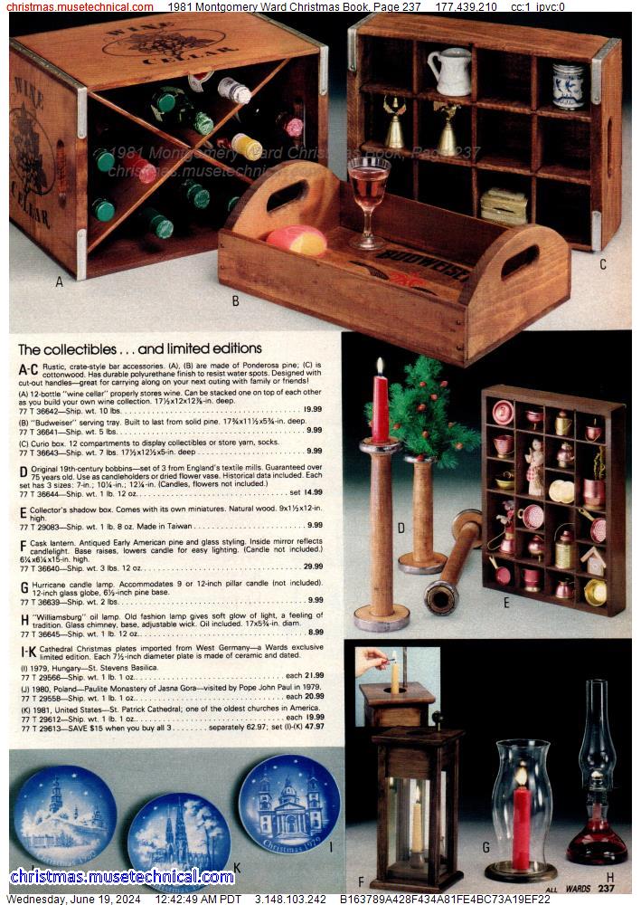 1981 Montgomery Ward Christmas Book, Page 237