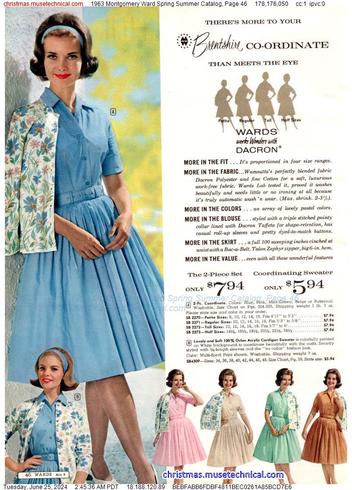 1963 Montgomery Ward Spring Summer Catalog, Page 46