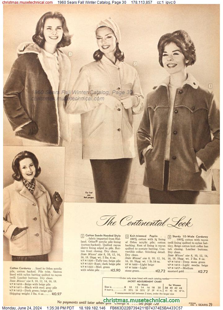1960 Sears Fall Winter Catalog, Page 30