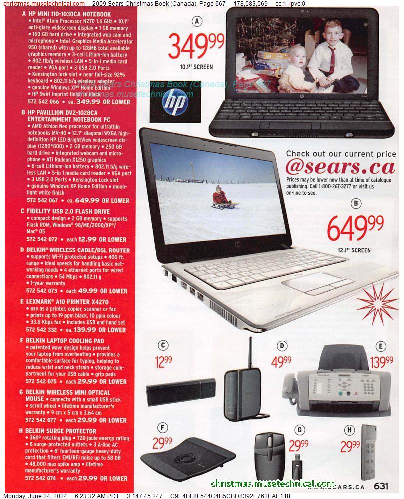 2009 Sears Christmas Book (Canada), Page 667