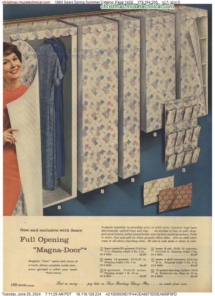 1960 Sears Spring Summer Catalog, Page 1428