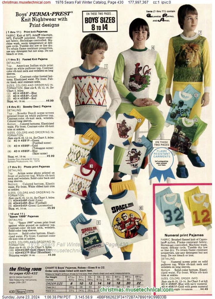 1976 Sears Fall Winter Catalog, Page 430