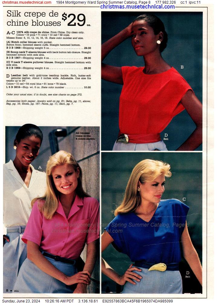1984 Montgomery Ward Spring Summer Catalog, Page 8