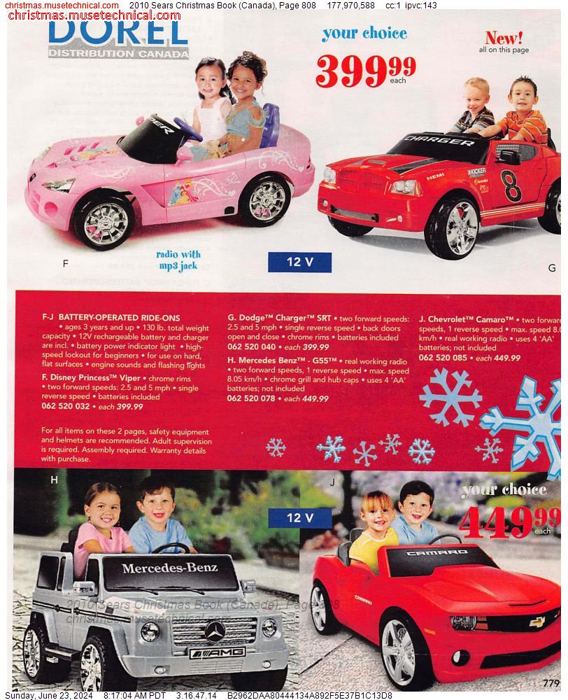 2010 Sears Christmas Book (Canada), Page 808