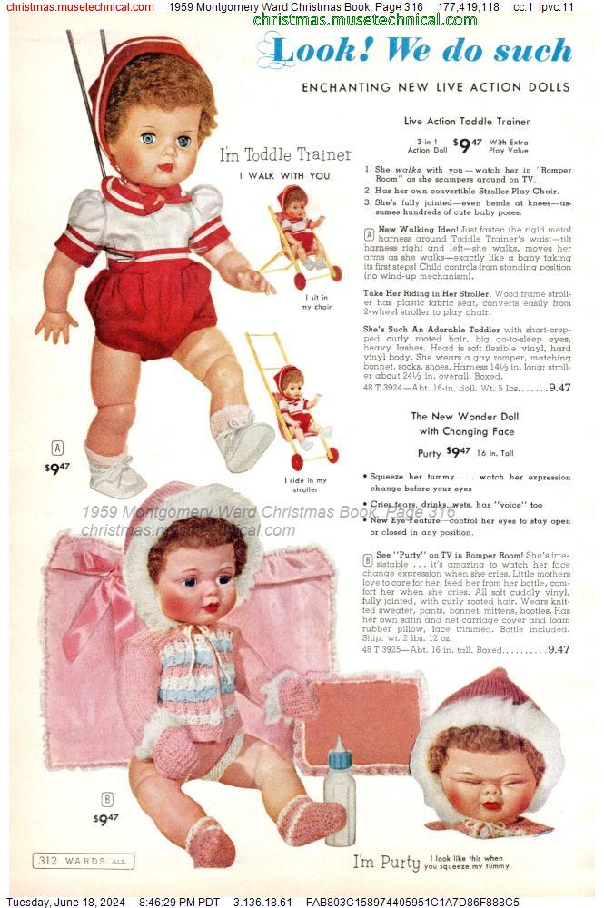 1959 Montgomery Ward Christmas Book, Page 316
