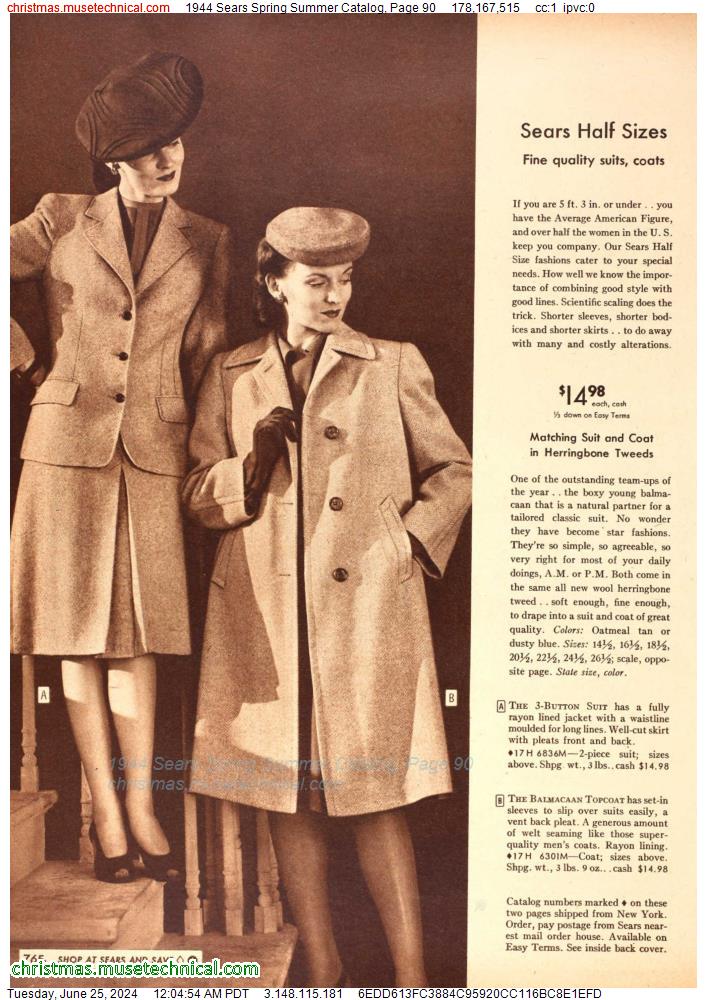 1944 Sears Spring Summer Catalog, Page 90