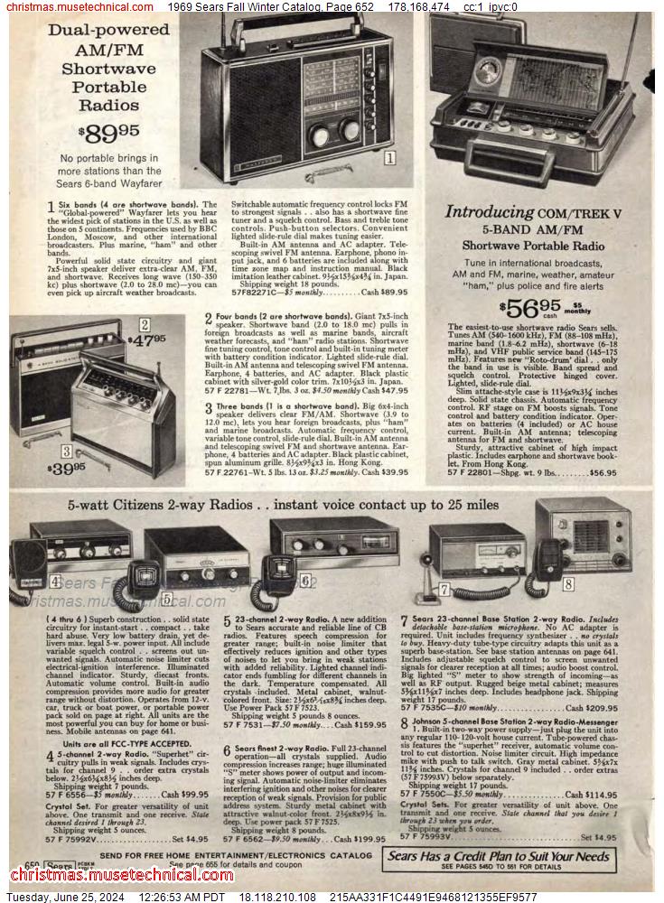 1969 Sears Fall Winter Catalog, Page 652
