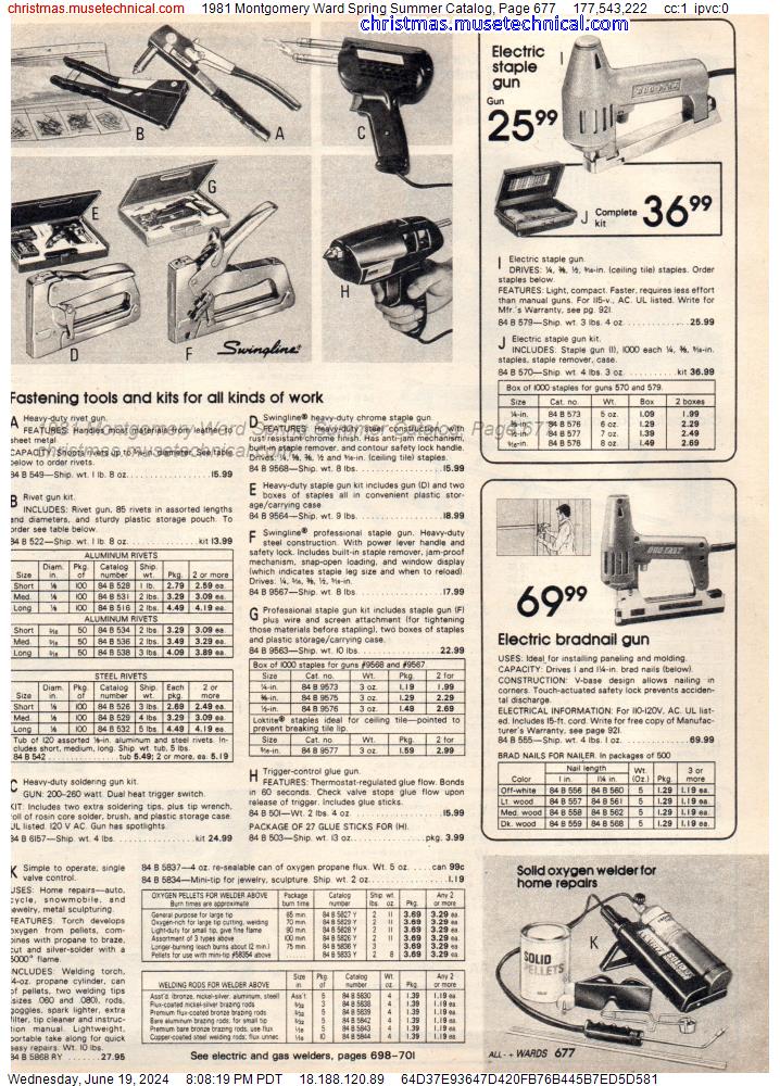 1981 Montgomery Ward Spring Summer Catalog, Page 677