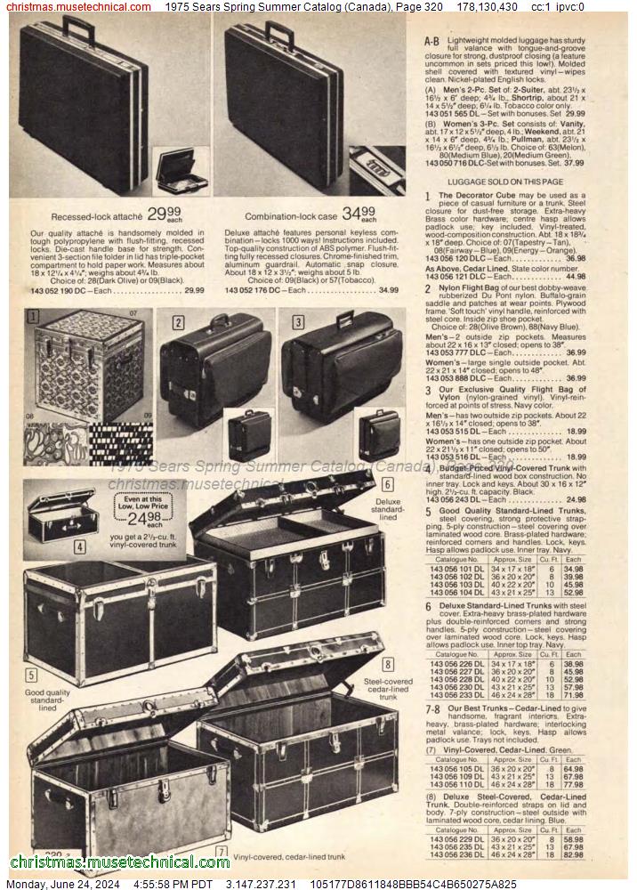 1975 Sears Spring Summer Catalog (Canada), Page 320