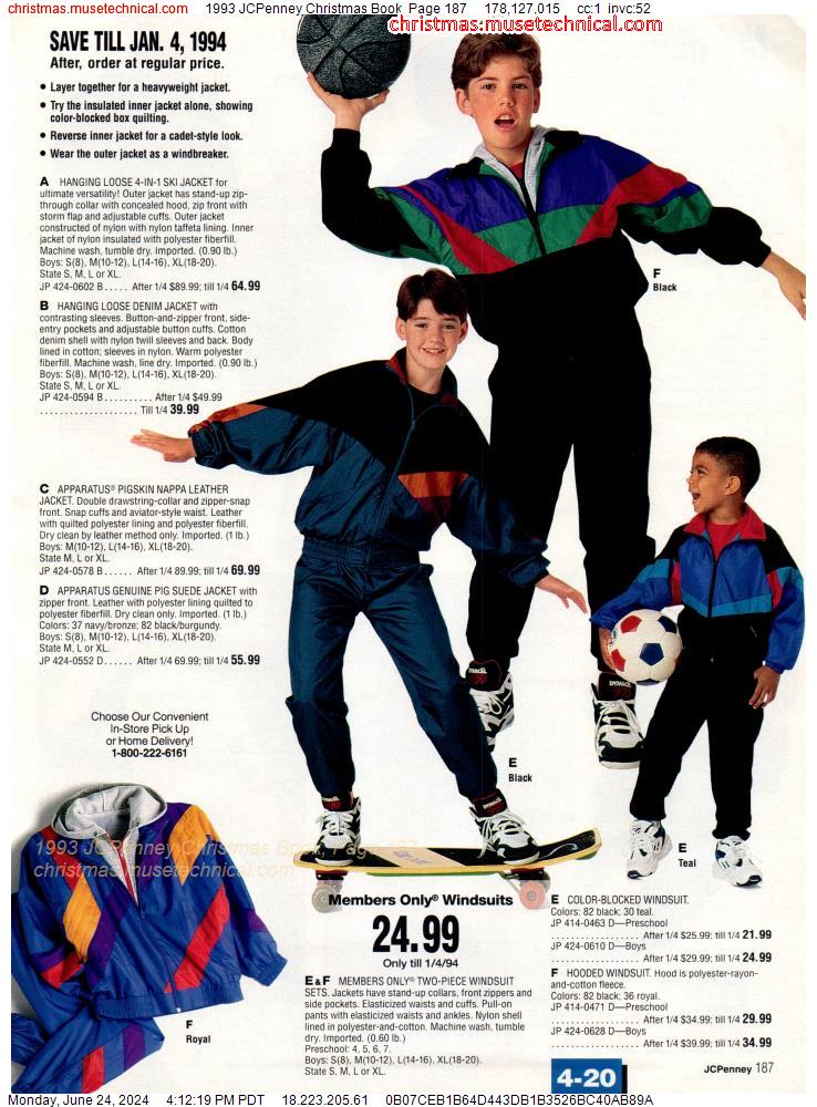 1993 JCPenney Christmas Book, Page 187