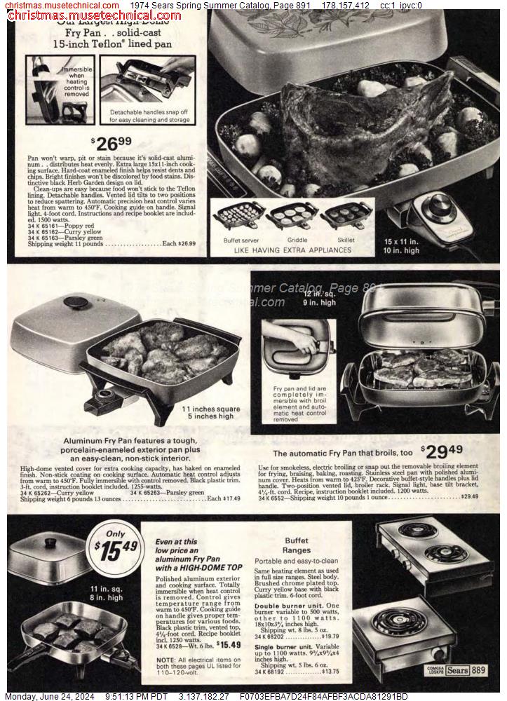 1974 Sears Spring Summer Catalog, Page 891