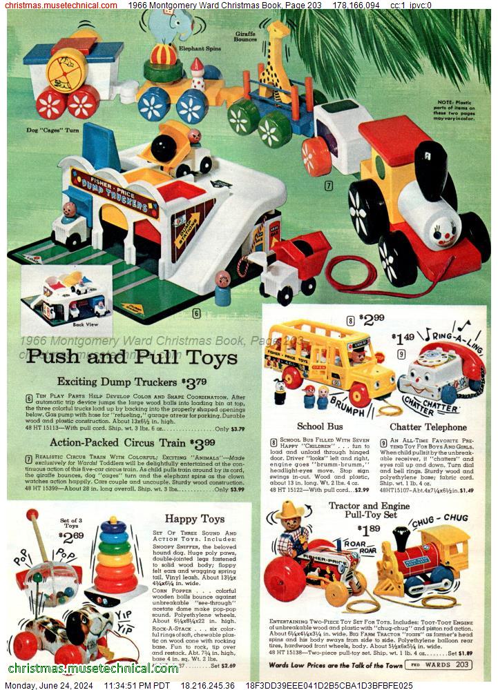 1966 Montgomery Ward Christmas Book, Page 203