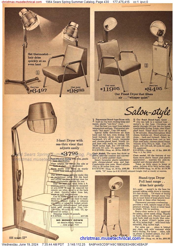 1964 Sears Spring Summer Catalog, Page 430