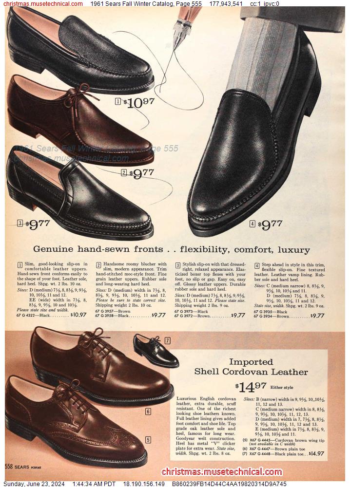 1961 Sears Fall Winter Catalog, Page 555