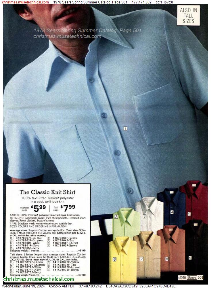 1978 Sears Spring Summer Catalog, Page 501