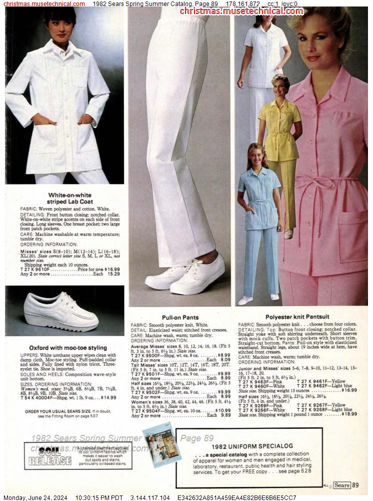 1982 Sears Spring Summer Catalog, Page 89