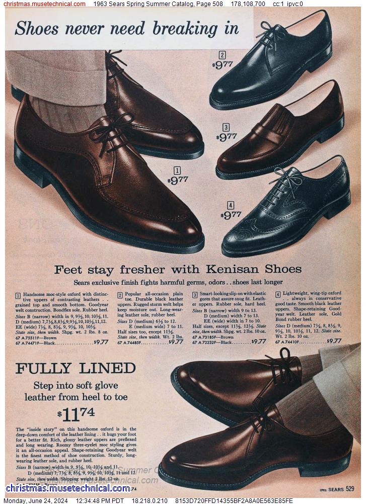 1963 Sears Spring Summer Catalog, Page 508