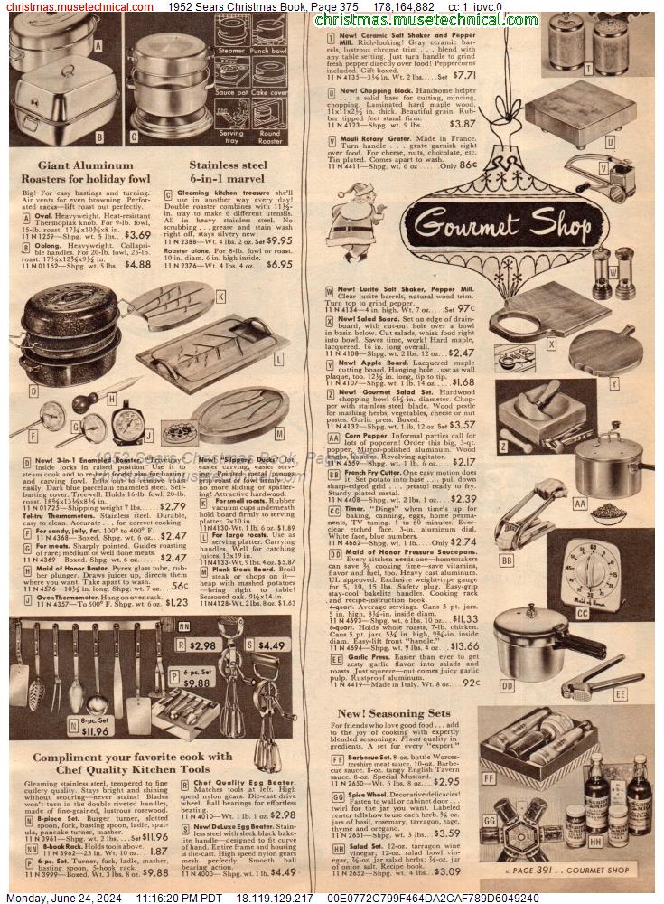 1952 Sears Christmas Book, Page 375