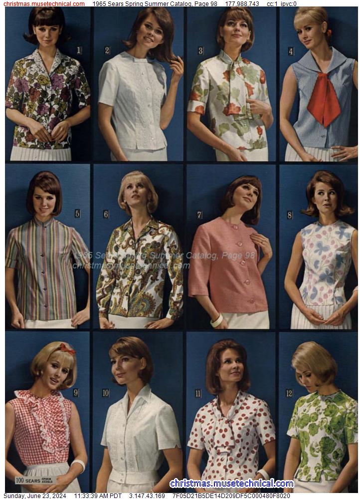 1965 Sears Spring Summer Catalog, Page 98