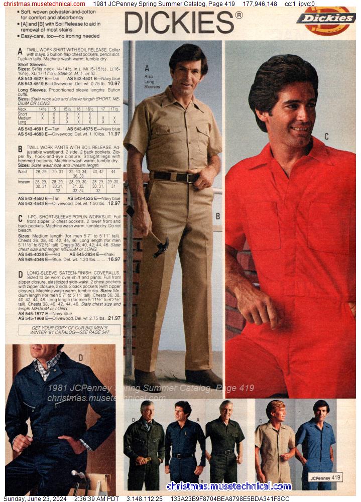 1981 JCPenney Spring Summer Catalog, Page 419