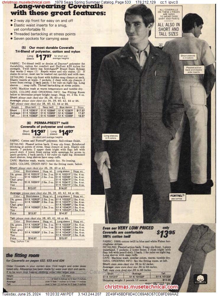 1978 Sears Spring Summer Catalog, Page 533