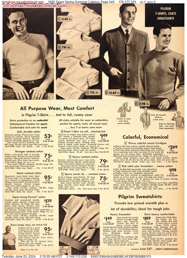 1950 Sears Spring Summer Catalog, Page 340
