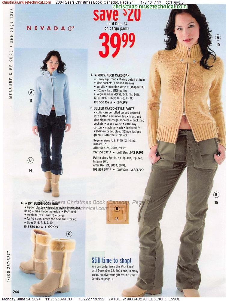 2004 Sears Christmas Book (Canada), Page 244