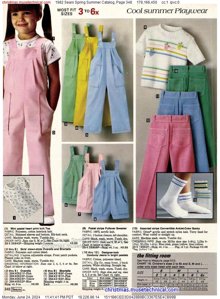 1982 Sears Spring Summer Catalog, Page 348