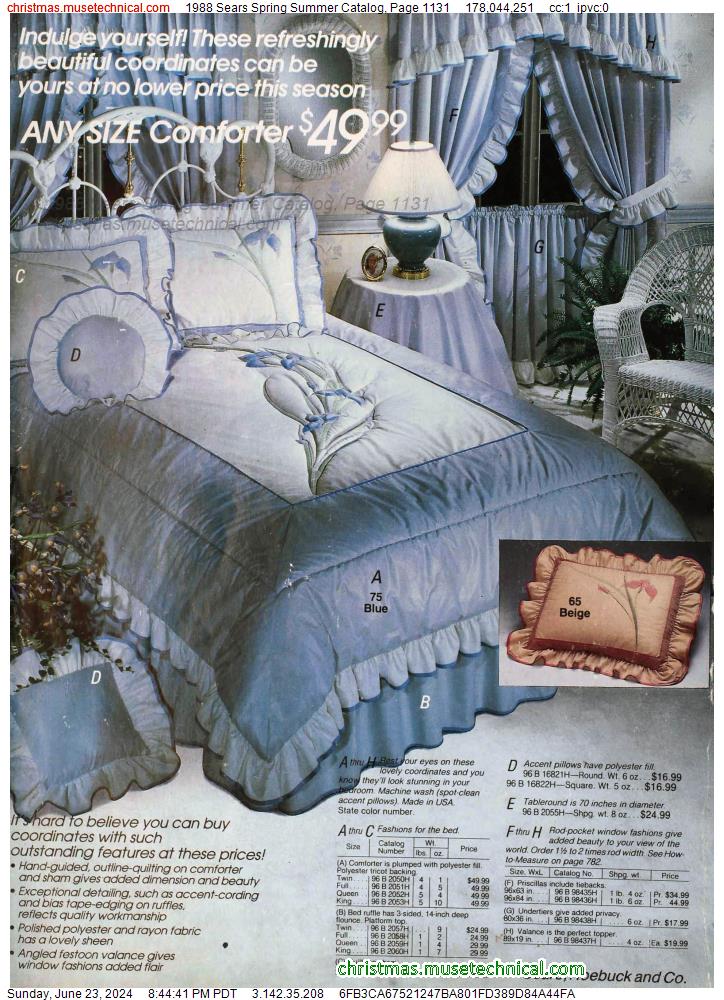 1988 Sears Spring Summer Catalog, Page 1131