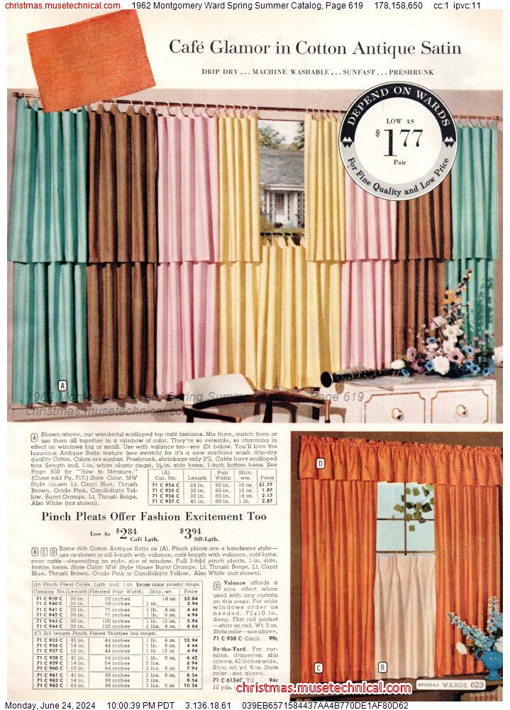 1962 Montgomery Ward Spring Summer Catalog, Page 619