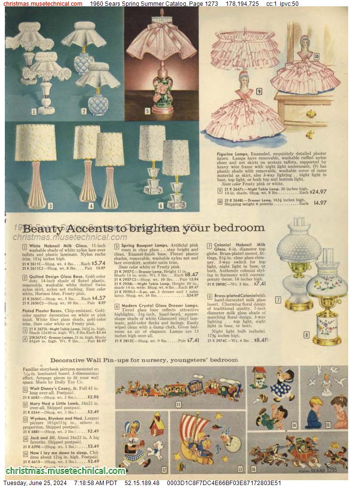 1960 Sears Spring Summer Catalog, Page 1273