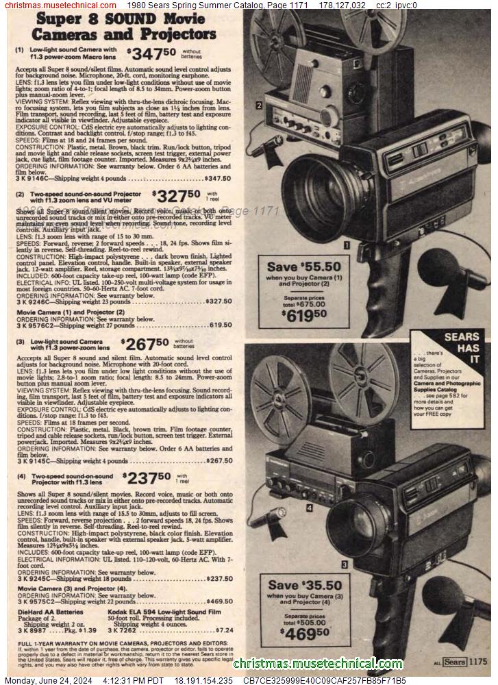 1980 Sears Spring Summer Catalog, Page 1171
