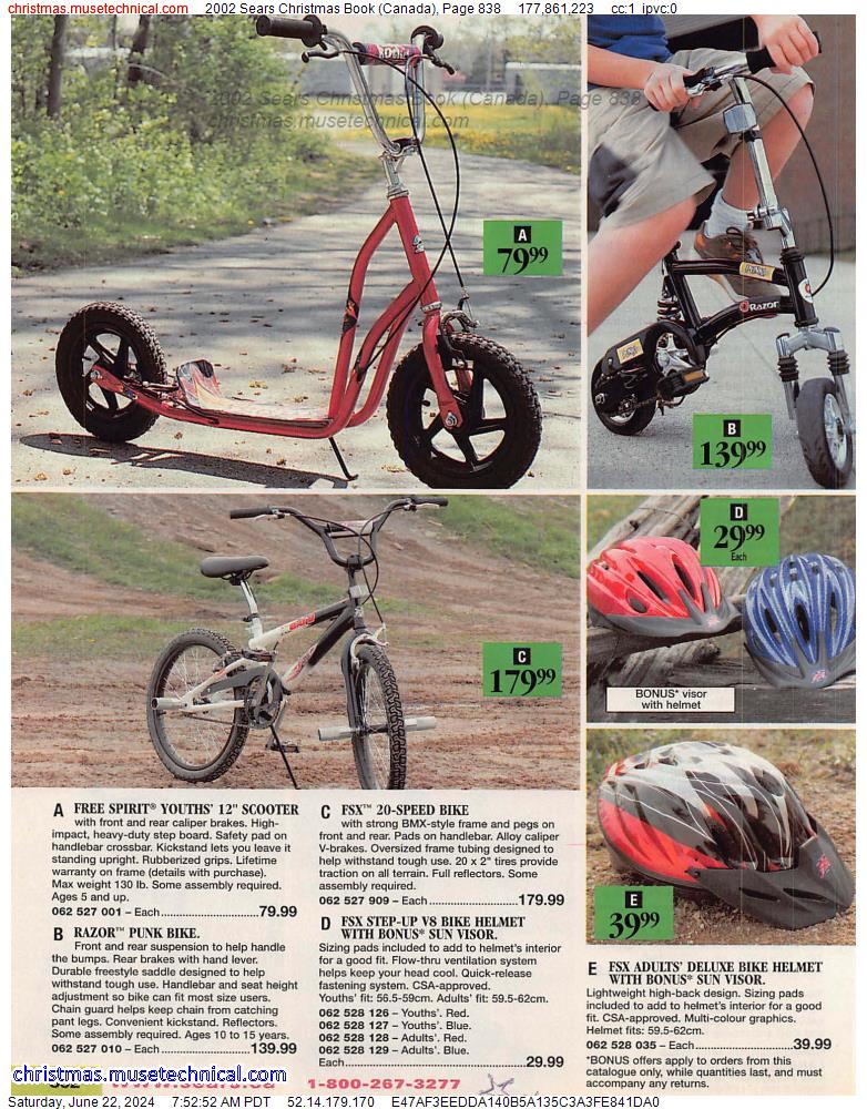 2002 Sears Christmas Book (Canada), Page 838
