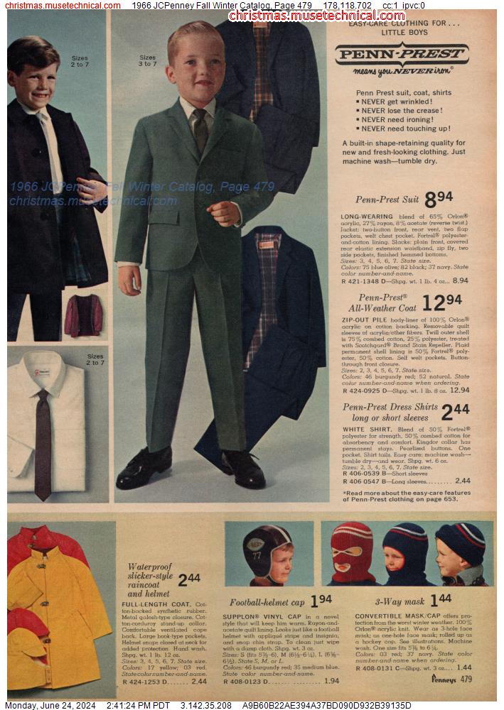 1966 JCPenney Fall Winter Catalog, Page 479