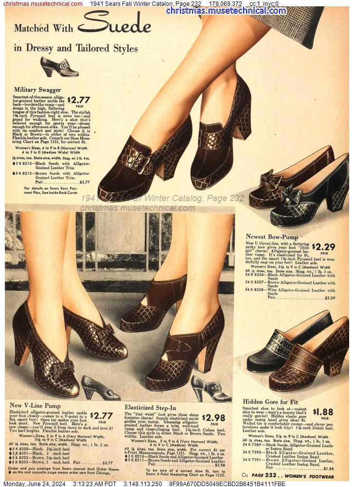 1941 Sears Fall Winter Catalog, Page 232