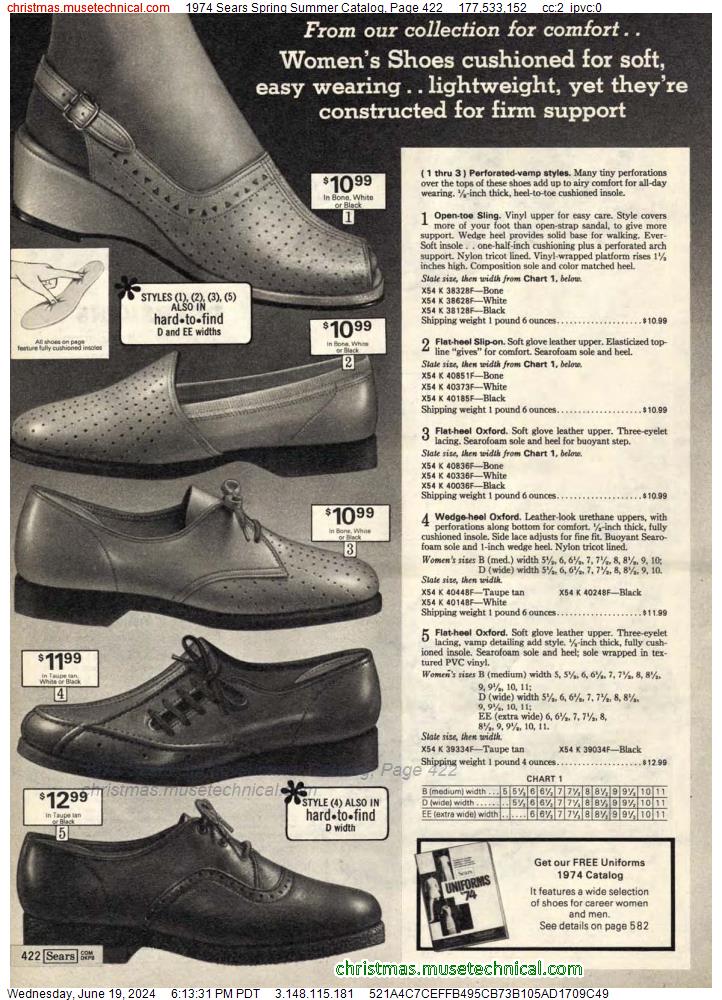 1974 Sears Spring Summer Catalog, Page 422