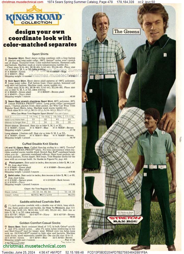1974 Sears Spring Summer Catalog, Page 478