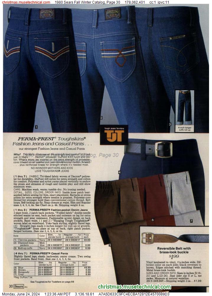 1980 Sears Fall Winter Catalog, Page 30