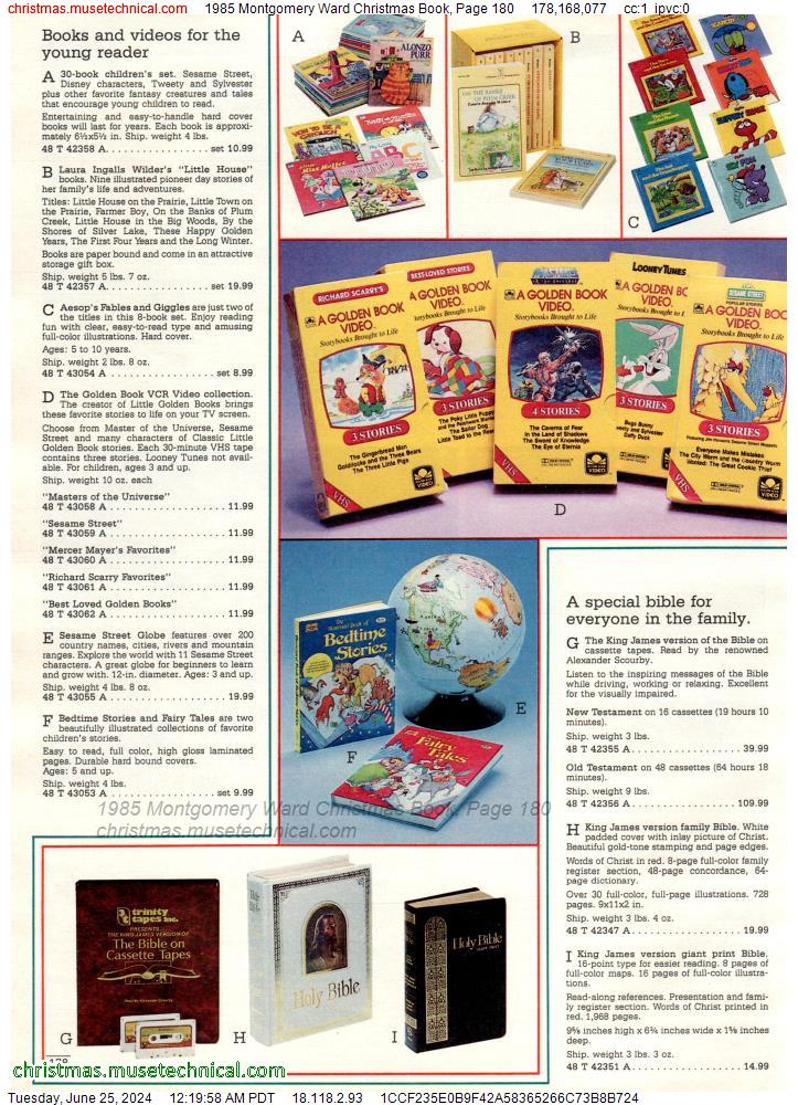 1985 Montgomery Ward Christmas Book, Page 180