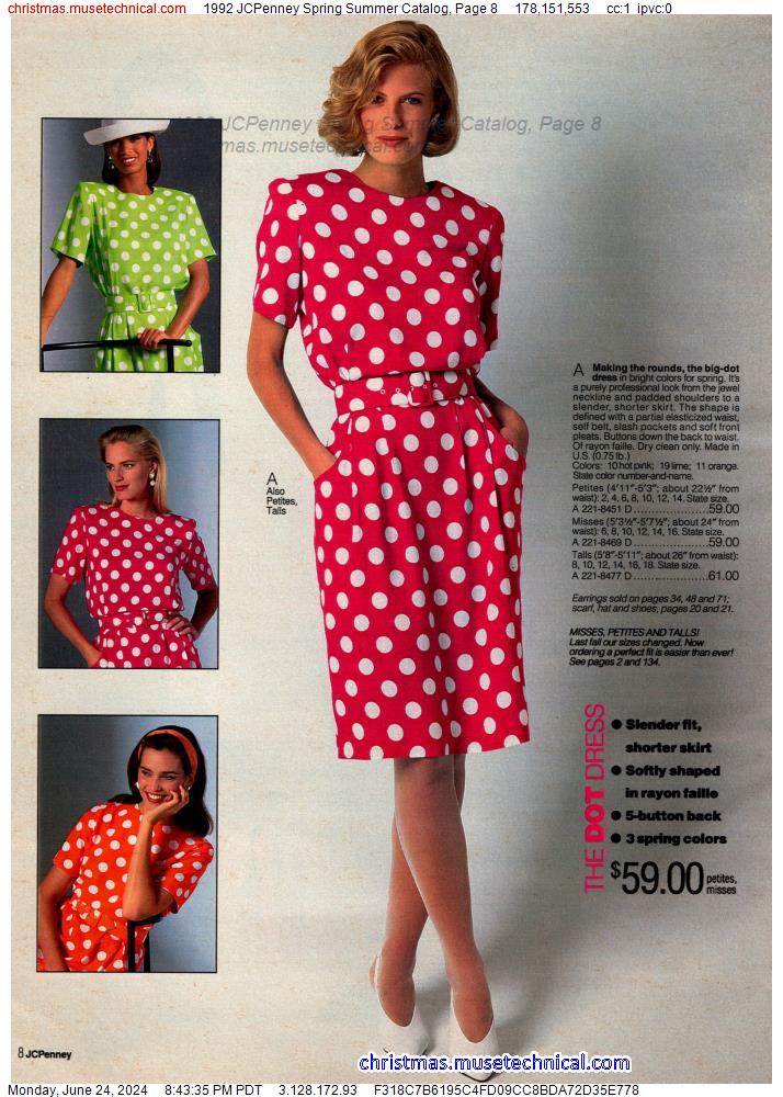 1992 JCPenney Spring Summer Catalog, Page 8
