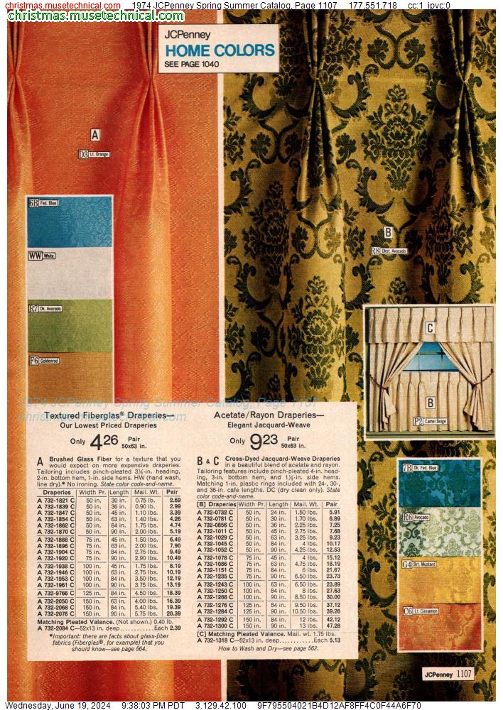 1974 JCPenney Spring Summer Catalog, Page 1107