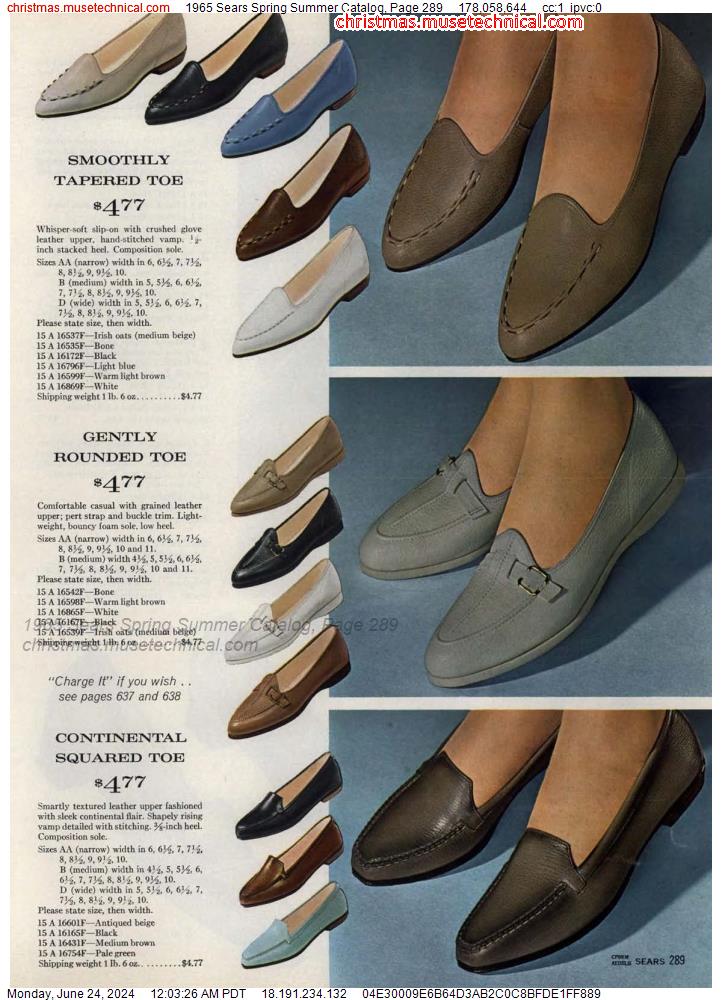 1965 Sears Spring Summer Catalog, Page 289