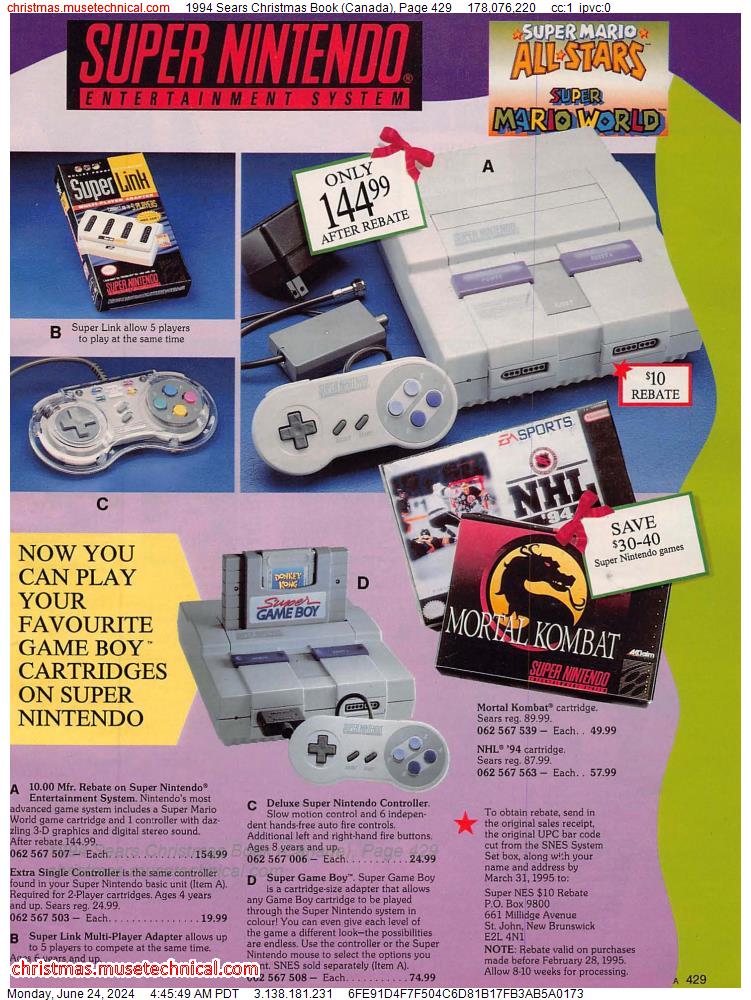 1994 Sears Christmas Book (Canada), Page 429