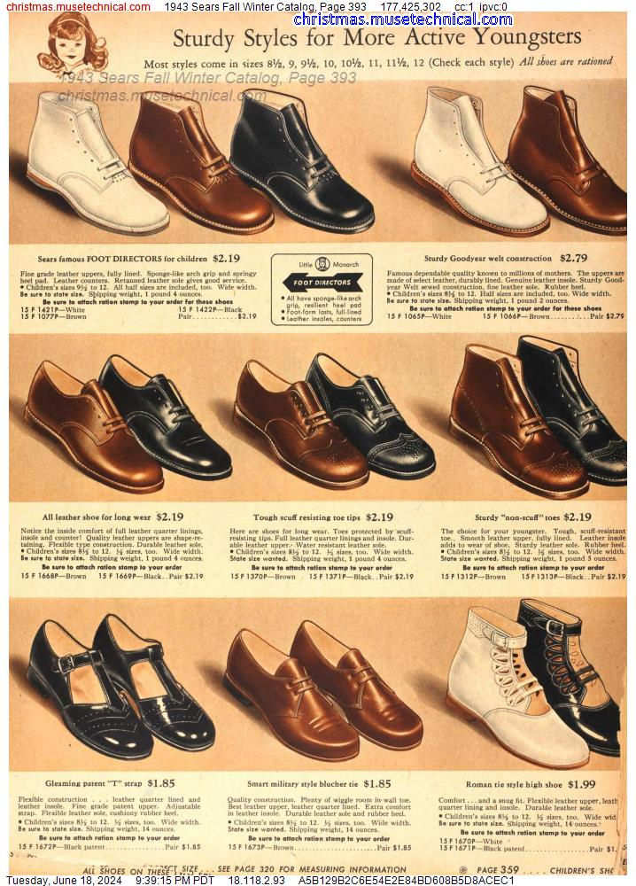 1943 Sears Fall Winter Catalog, Page 393