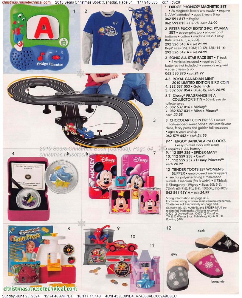 2010 Sears Christmas Book (Canada), Page 54