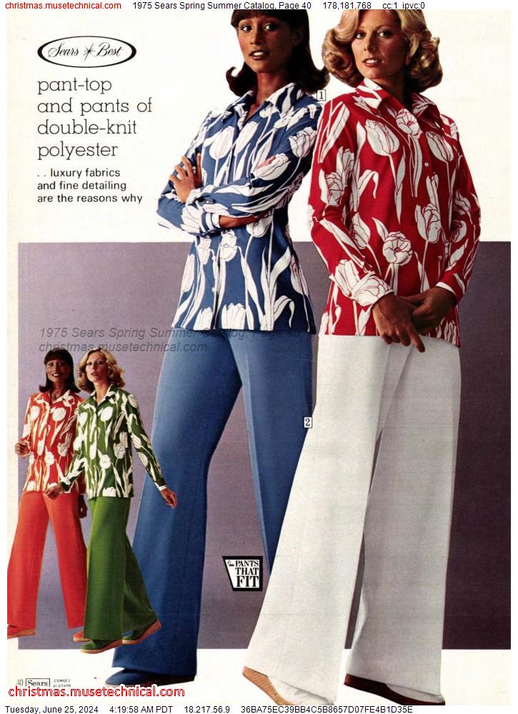 1975 Sears Spring Summer Catalog, Page 40