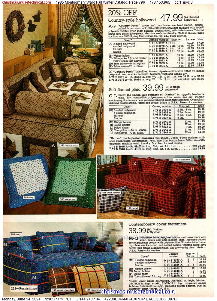 1985 Montgomery Ward Fall Winter Catalog, Page 796