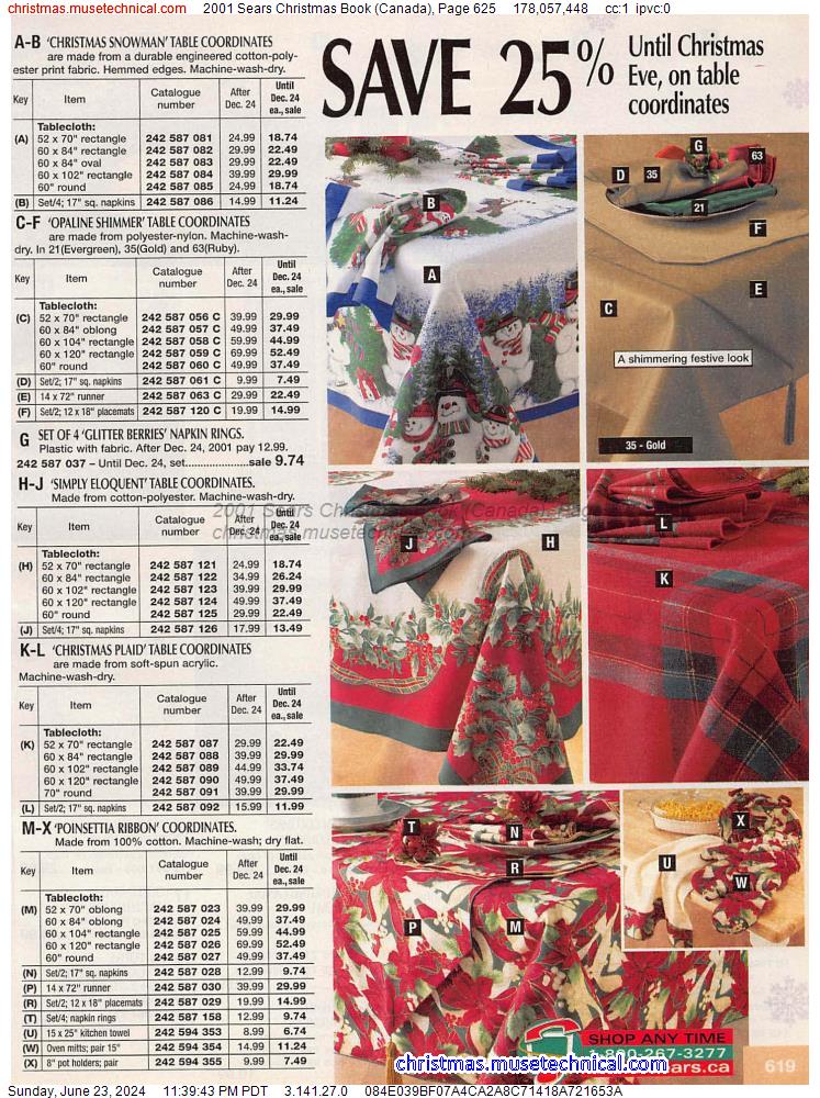 2001 Sears Christmas Book (Canada), Page 625